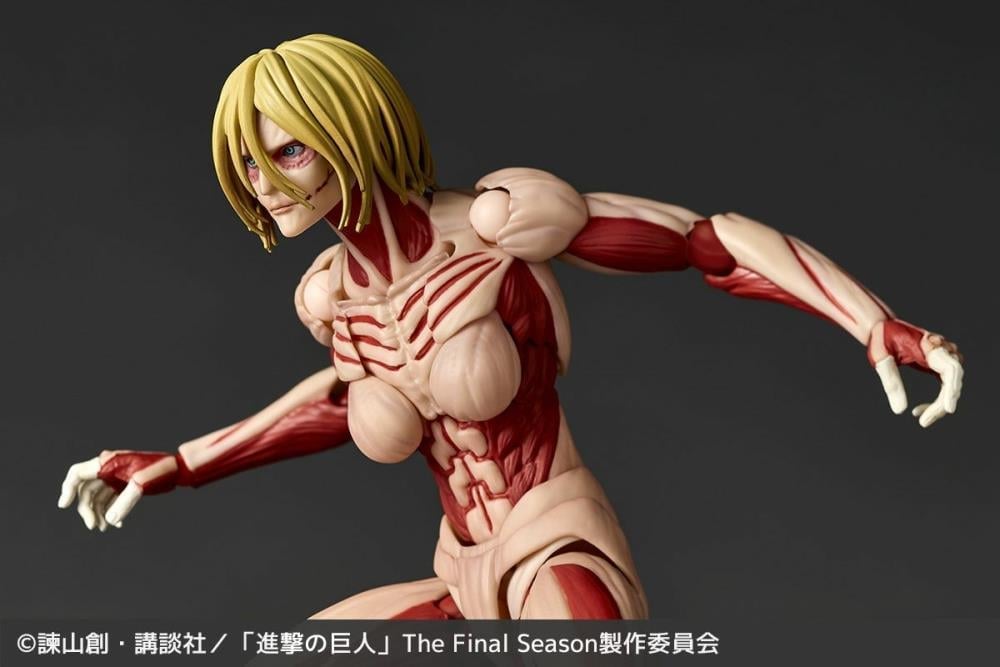 Attack on Titan Amazing Yamaguchi Revoltech NR100 Female Titan (Annie Leonhart) Action Figure (Reissue) Gallery Image 13