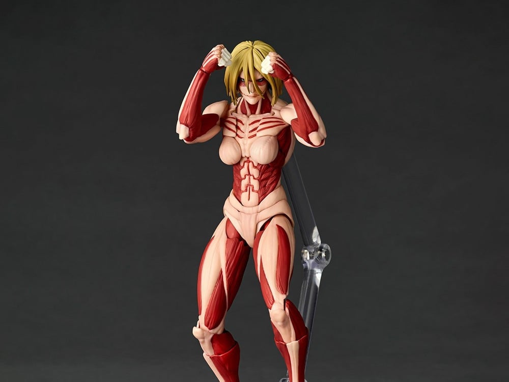 Attack on Titan Amazing Yamaguchi Revoltech NR100 Female Titan (Annie Leonhart) Action Figure (Reissue) Gallery Image 1