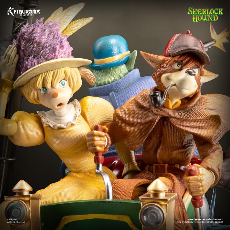 Sherlock Hound Elite Diorama Sherlock, Watson & Mrs. Hudson Limited Edition Statue Gallery Image 9