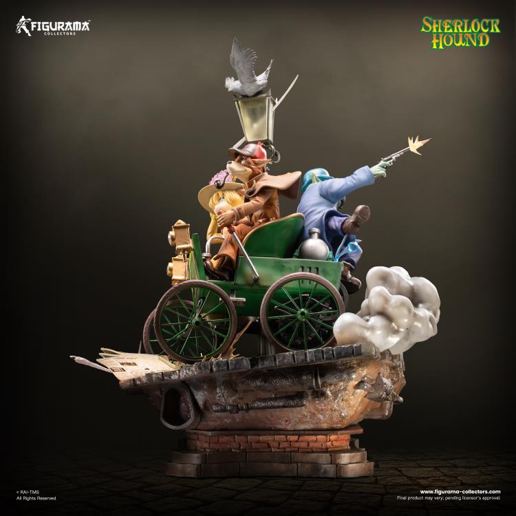 Sherlock Hound Elite Diorama Sherlock, Watson & Mrs. Hudson Limited Edition Statue Gallery Image 5