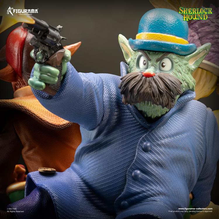 Sherlock Hound Elite Diorama Sherlock, Watson & Mrs. Hudson Limited Edition Statue Gallery Image 12