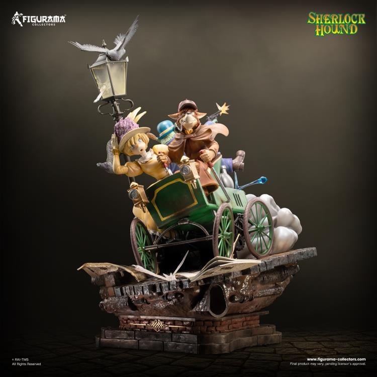 Sherlock Hound Elite Diorama Sherlock, Watson & Mrs. Hudson Limited Edition Statue Gallery Image 4