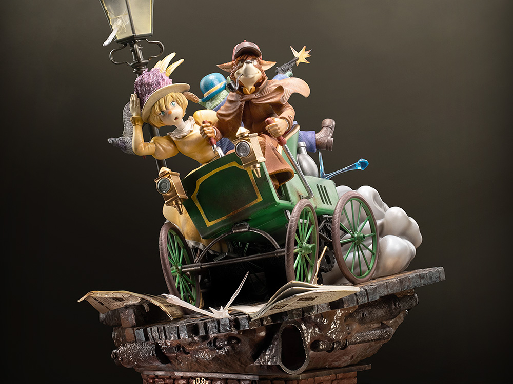 Sherlock Hound Elite Diorama Sherlock, Watson & Mrs. Hudson Limited Edition Statue Gallery Image 1