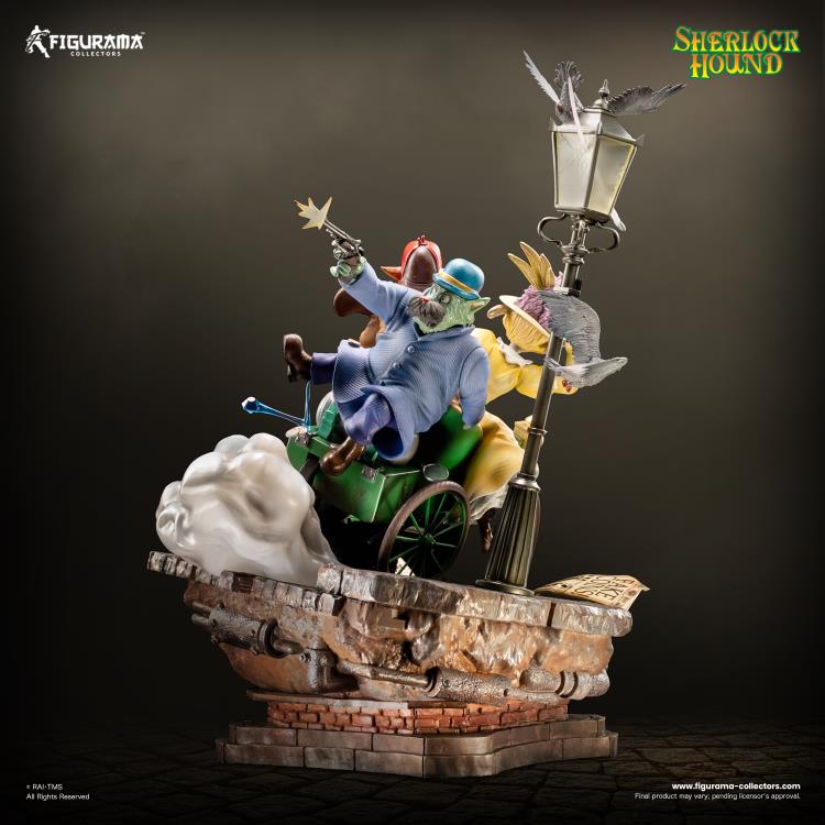 Sherlock Hound Elite Diorama Sherlock, Watson & Mrs. Hudson Limited Edition Statue Gallery Image 7