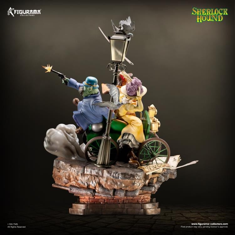 Sherlock Hound Elite Diorama Sherlock, Watson & Mrs. Hudson Limited Edition Statue Gallery Image 8