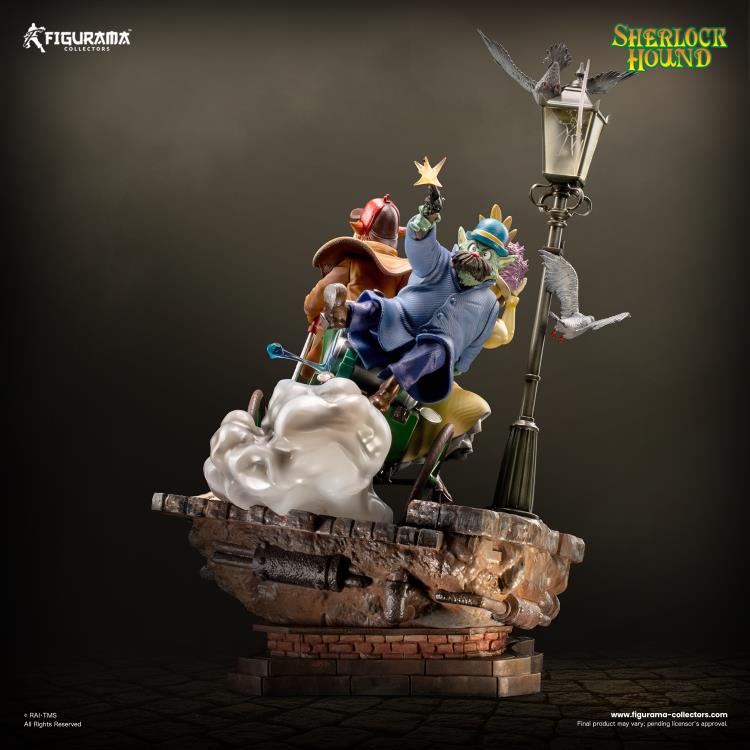 Sherlock Hound Elite Diorama Sherlock, Watson & Mrs. Hudson Limited Edition Statue Gallery Image 6