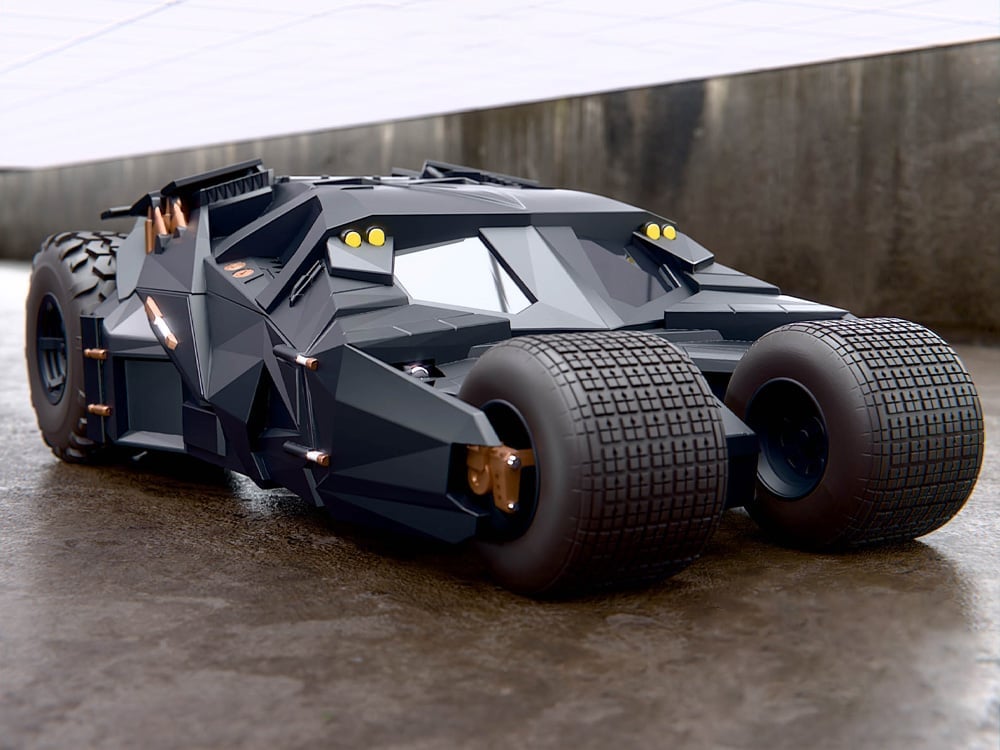 Batman Begins Super Cyborg Batmobile Tumbler (Full Color Ver.)