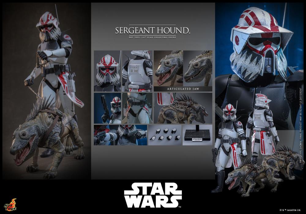 Star Wars: The Clone Wars TMS000 Sergeant Hound 1/6th Scale Collectible Figure Gallery Image 22
