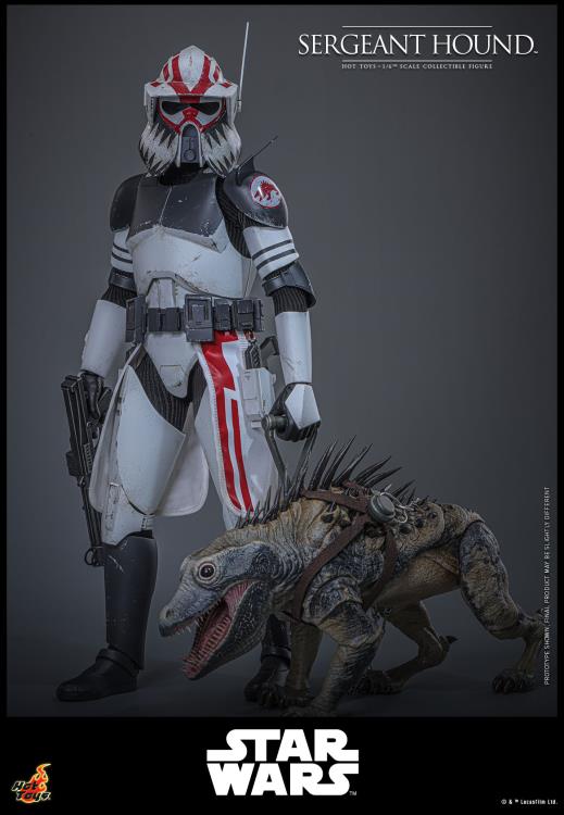 Star Wars: The Clone Wars TMS000 Sergeant Hound 1/6th Scale Collectible Figure Gallery Image 4