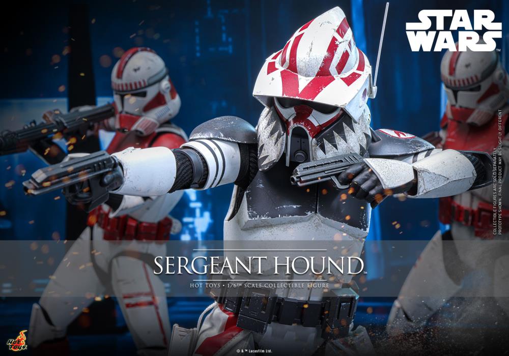 Star Wars: The Clone Wars TMS000 Sergeant Hound 1/6th Scale Collectible Figure Gallery Image 3