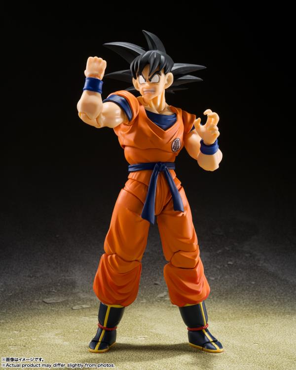 Dragon Ball Z S.H.Figuarts Son Goku & Son Gohan (Childhood) with Nimbus Cloud Exclusive Action Figure Set Gallery Image 5