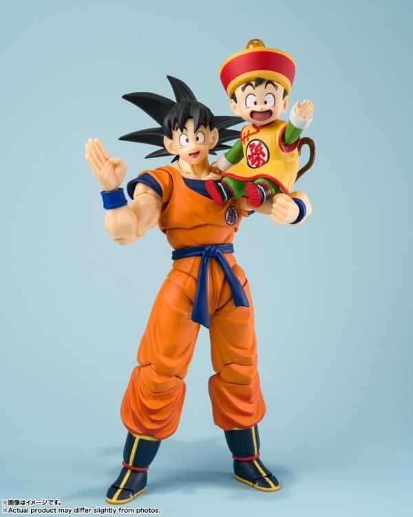 Dragon Ball Z S.H.Figuarts Son Goku & Son Gohan (Childhood) with Nimbus Cloud Exclusive Action Figure Set Gallery Image 3