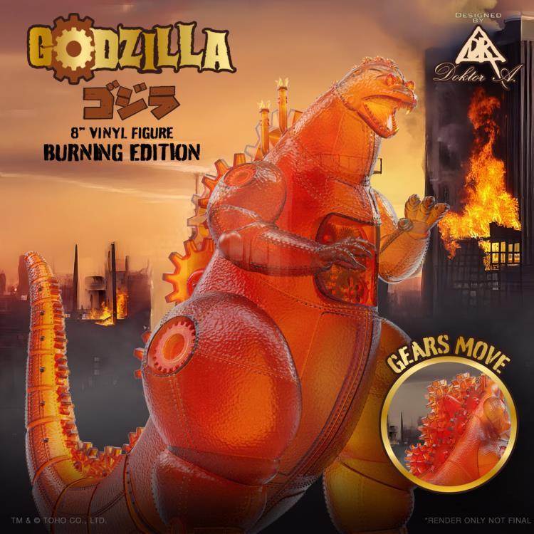 Godzilla x Doktor A. Godzilla Vinyl Art Figure (Burning Edition) Gallery Image 3