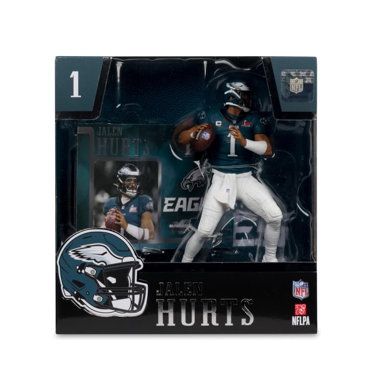 NFL SportsPicks Jalen Hurts (Philadelphia Eagles Super Bowl Edition) 7" Posed Figure Gallery Image 7