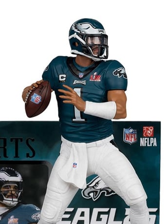 NFL SportsPicks Jalen Hurts (Philadelphia Eagles Super Bowl Edition) 7" Posed Figure Gallery Image 2