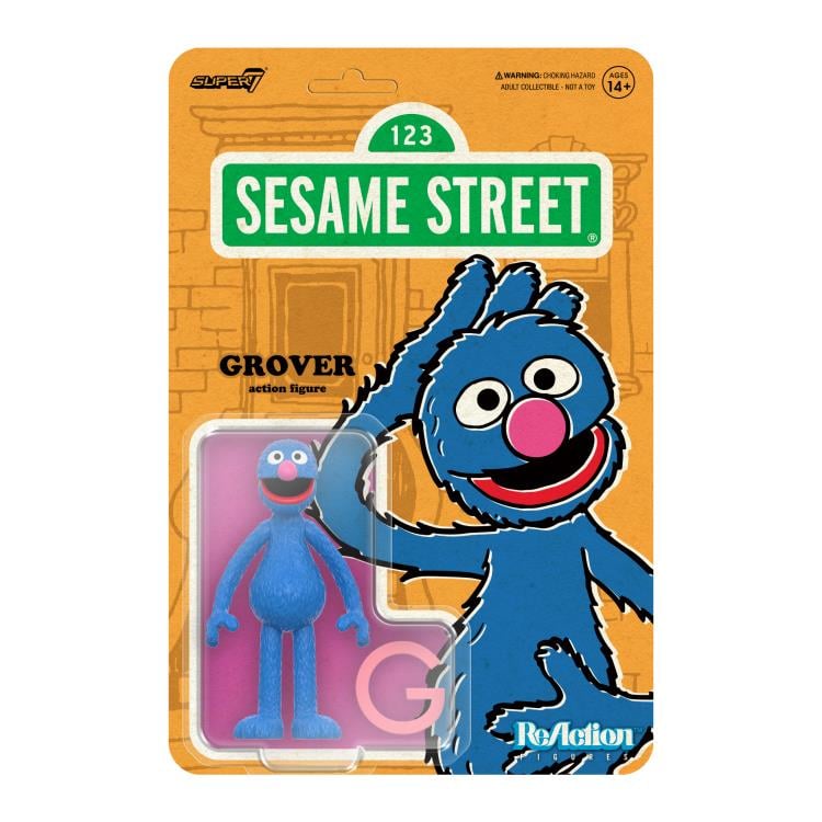 Sesame Street ReAction Grover Action Figure