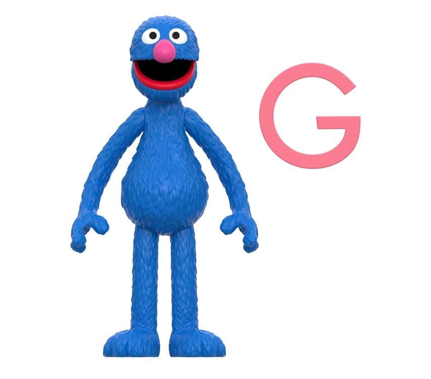 Sesame Street ReAction Grover Action Figure