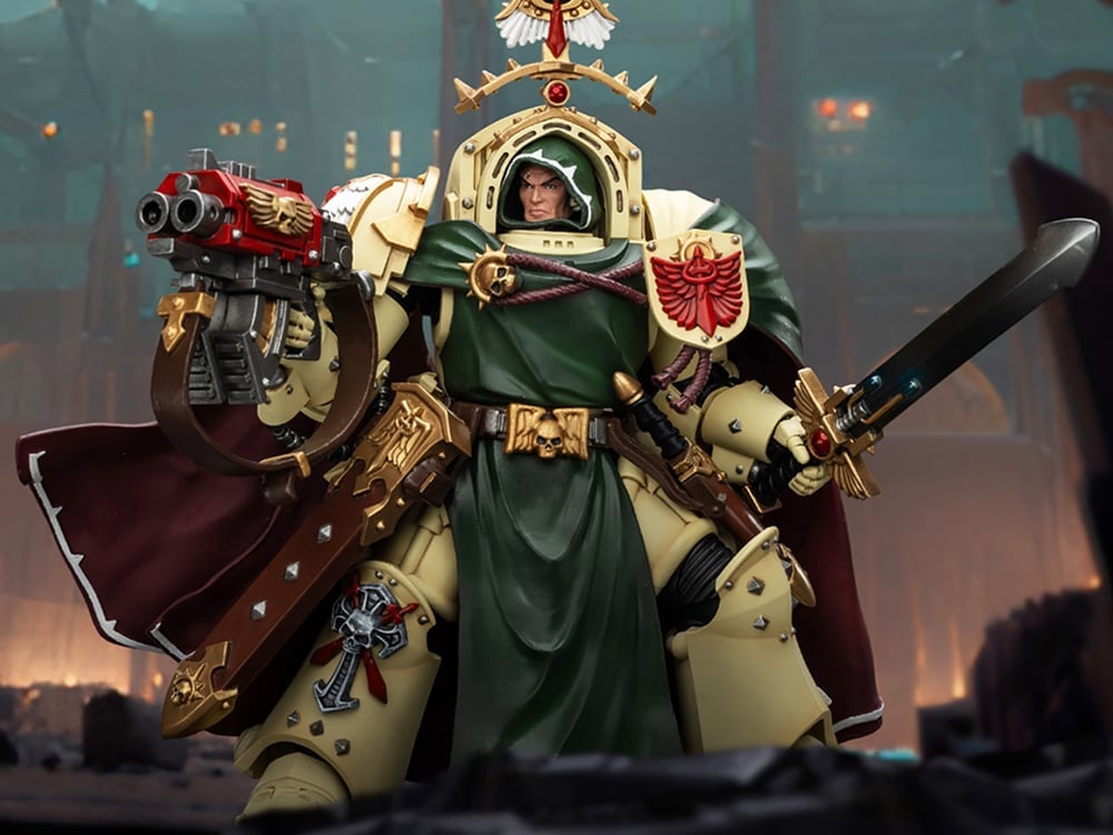 Warhammer 40,000 Dark Angels Belial, Grand Master of the Deathwing with the Sword of Silence and Storm Bolter 1/18 Scale Action Figure Gallery Image 1