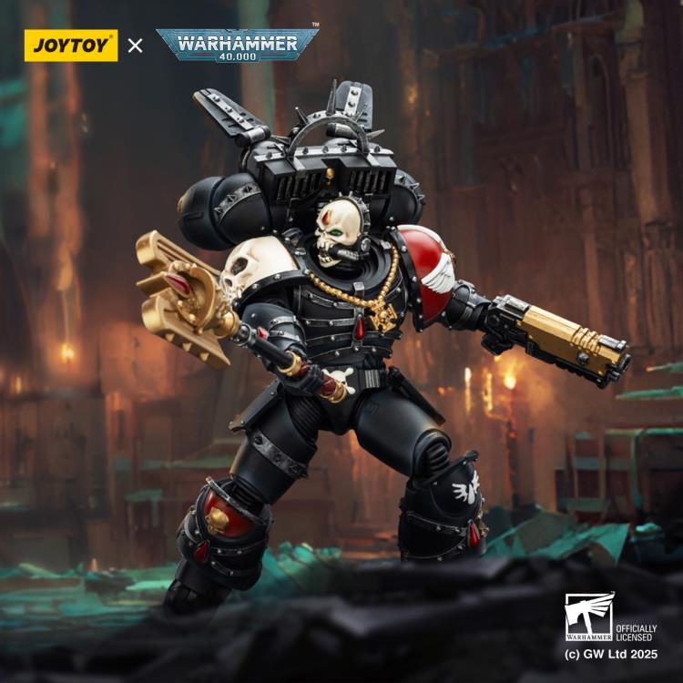Warhammer 40,000 Blood Angels Lemartes with Jump Pack, Blood Crozius and Absolver Bolt Pistol 1/18 Scale Action Figure Gallery Image 3