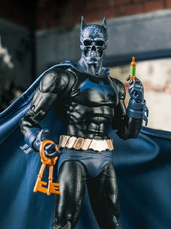 Beneath the Mask DC Multiverse Black Mask as Batman Action Figure Gallery Image 2