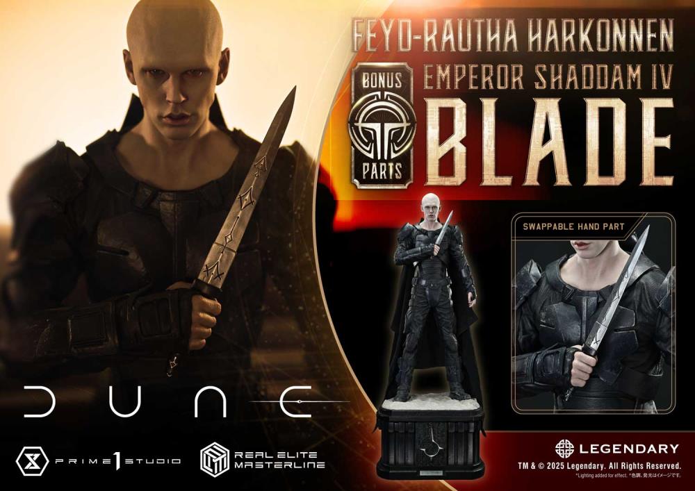Dune: Part Two Real Elite Masterline Feyd-Rautha Harkonnen (Deluxe Bonus Ver.) Limited Edition 1/3 Scale Statue Gallery Image 35