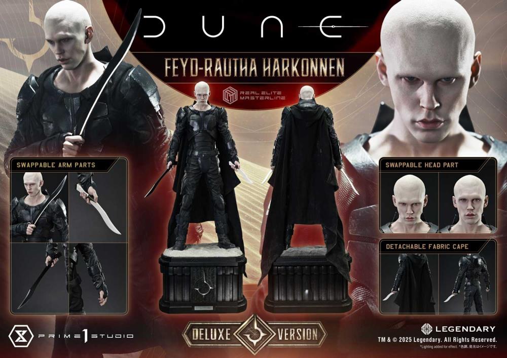 Dune: Part Two Real Elite Masterline Feyd-Rautha Harkonnen (Deluxe Bonus Ver.) Limited Edition 1/3 Scale Statue Gallery Image 36