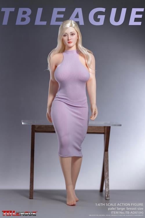 Female Body (Pale Large Bust) 1/6 Scale Figure (TB-AD01 With Head Sculpt) Gallery Image 5