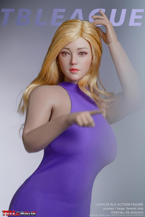 Female Body (Suntan Large Bust) 1/6 Scale Figure (TB-AD02 With Head Sculpt) Gallery Image 3