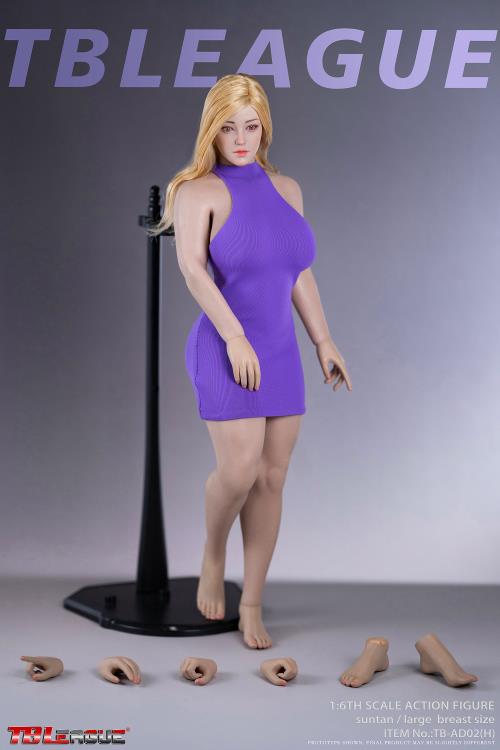 Female Body (Suntan Large Bust) 1/6 Scale Figure (TB-AD02 With Head Sculpt) Gallery Image 14