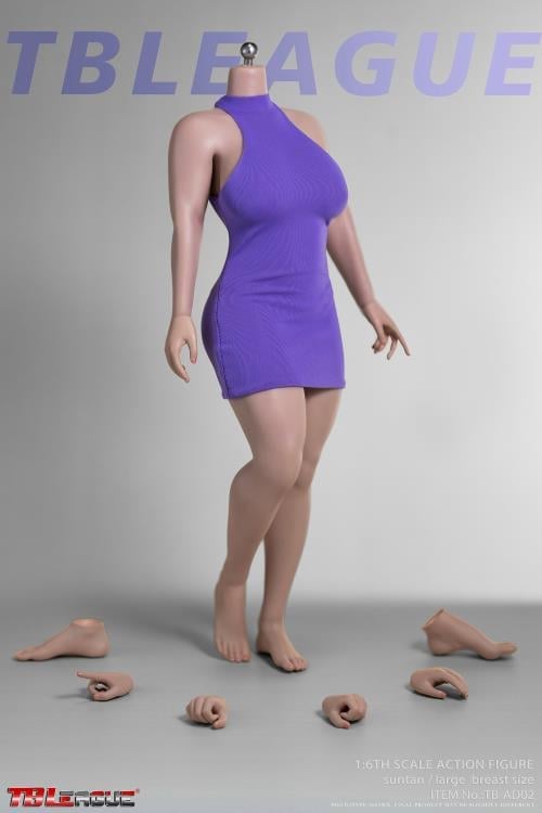 Female Body (Suntan Large Bust) 1/6 Scale Figure (TB-AD02 Without Head Sculpt) Gallery Image 3