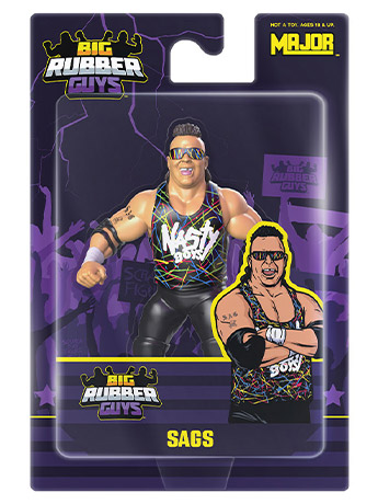 WWE　ハク　 BIG RUBBER GUYS社 新品未開封 The Nasty Boys Big Rubber Guys Sags Figure