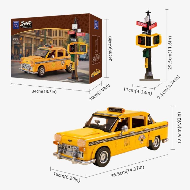 New York Yellow Cab Building Block Set Gallery Image 11