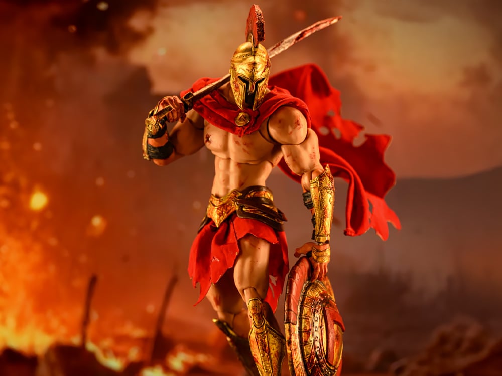 Eternal Warlords Spartan King Leonidas I (Bloodstained Ver.) 1/12 Scale Action Figure Gallery Image 1