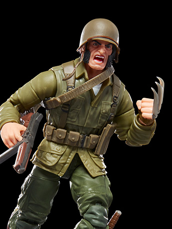 X-Men Marvel Legends Wolverine (WWII Logan) Action Figure (Executioner BAF) Gallery Image 2