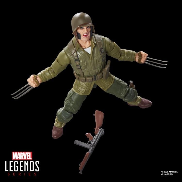 X-Men Marvel Legends Wolverine (WWII Logan) Action Figure (Executioner BAF) Gallery Image 6