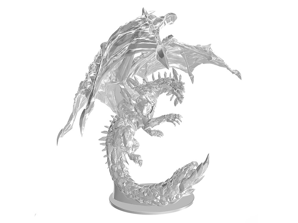 Dungeons & Dragons Nolzur's Marvelous Miniatures Adult Amethyst Dragon Boxed Miniature Gallery Image 1
