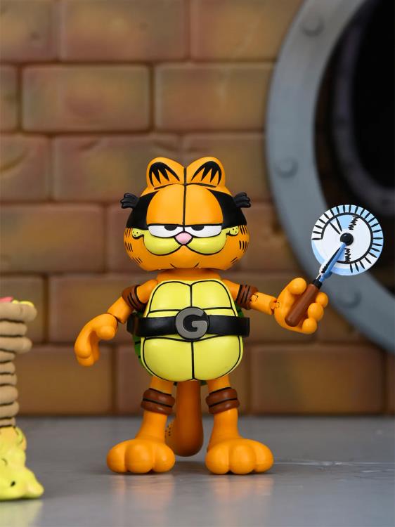 Teenage Mutant Ninja Turtles x Garfield Ultimate Garfello & Odie (Archie Comics) Action Figure Set Gallery Image 9