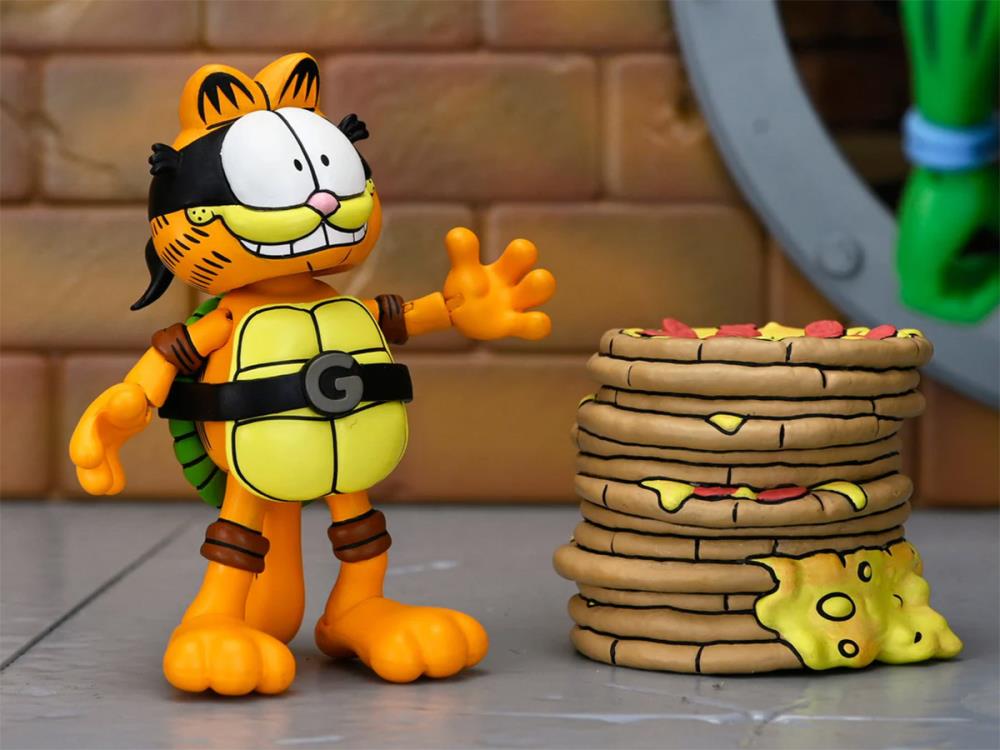Teenage Mutant Ninja Turtles x Garfield Ultimate Garfello & Odie (Archie Comics) Action Figure Set Gallery Image 10