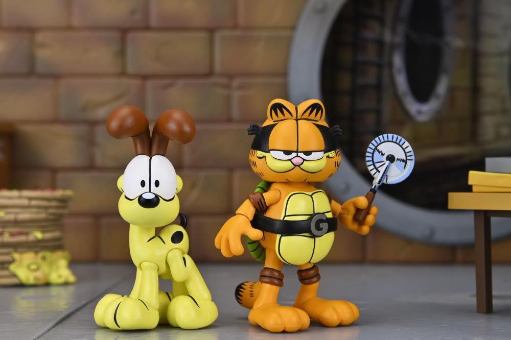 Teenage Mutant Ninja Turtles x Garfield Ultimate Garfello & Odie (Archie Comics) Action Figure Set Gallery Image 7