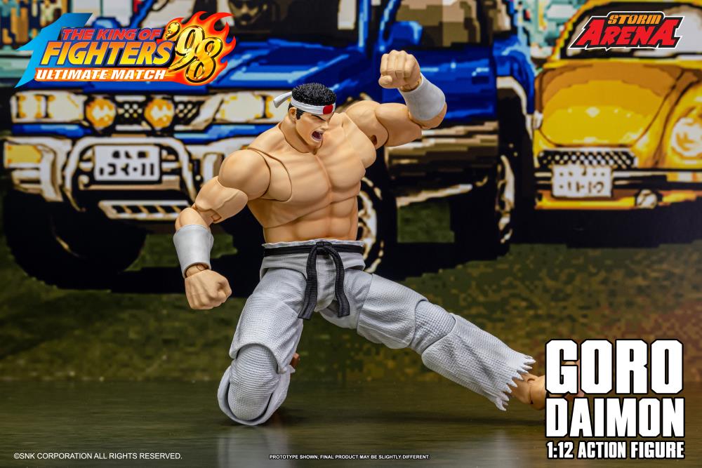 The King of Fighters '98 Ultimate Match Storm Arena Goro Daimon 1/12 Scale Action Figure Gallery Image 7
