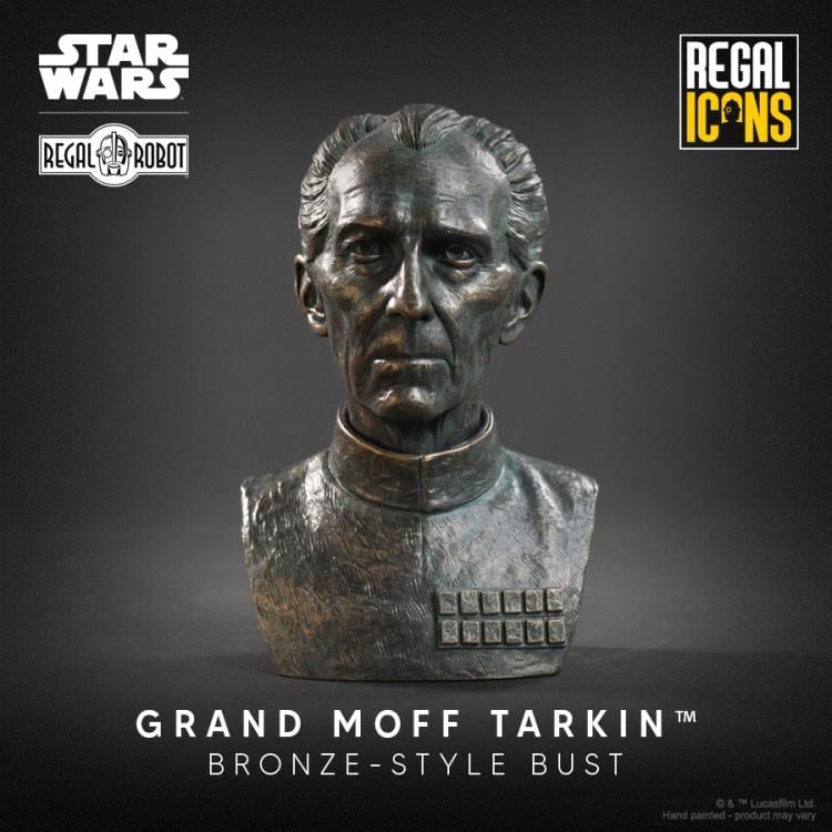 Star Wars Regal Icons Grand Moff Tarkin Bronze-Style Scaled Bust Gallery Image 3