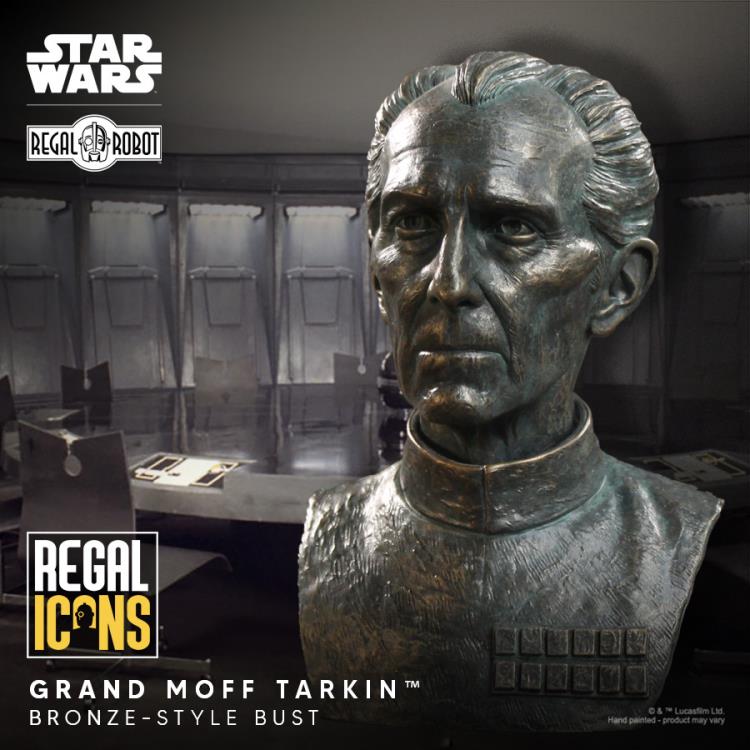 Star Wars Regal Icons Grand Moff Tarkin Bronze-Style Scaled Bust Gallery Image 7