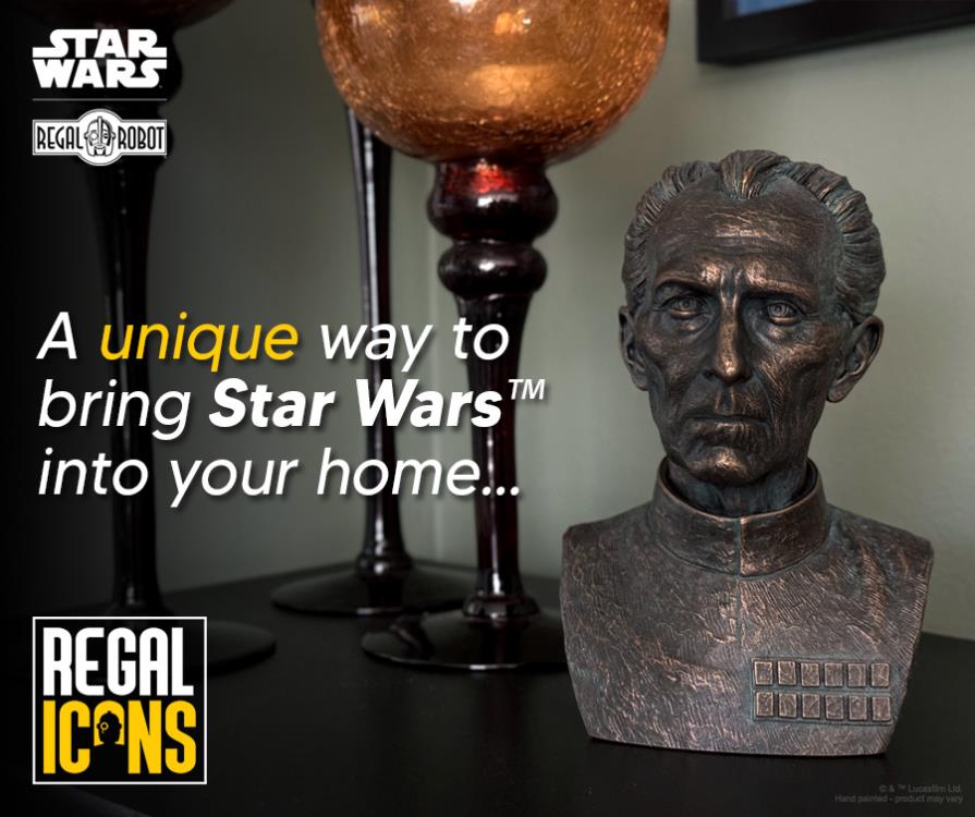 Star Wars Regal Icons Grand Moff Tarkin Bronze-Style Scaled Bust Gallery Image 11