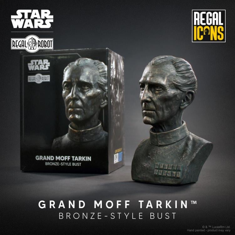 Star Wars Regal Icons Grand Moff Tarkin Bronze-Style Scaled Bust Gallery Image 6