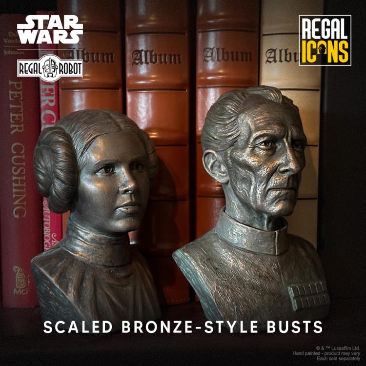 Star Wars Regal Icons Grand Moff Tarkin Bronze-Style Scaled Bust Gallery Image 13