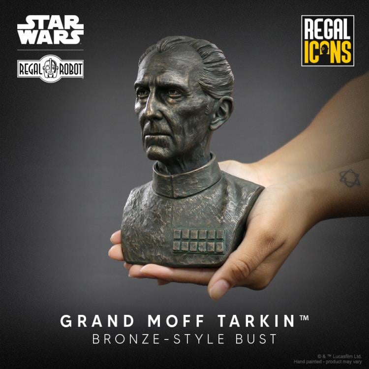 Star Wars Regal Icons Grand Moff Tarkin Bronze-Style Scaled Bust Gallery Image 4