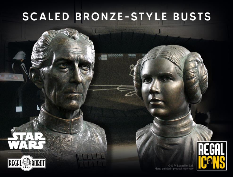 Star Wars Regal Icons Grand Moff Tarkin Bronze-Style Scaled Bust Gallery Image 10