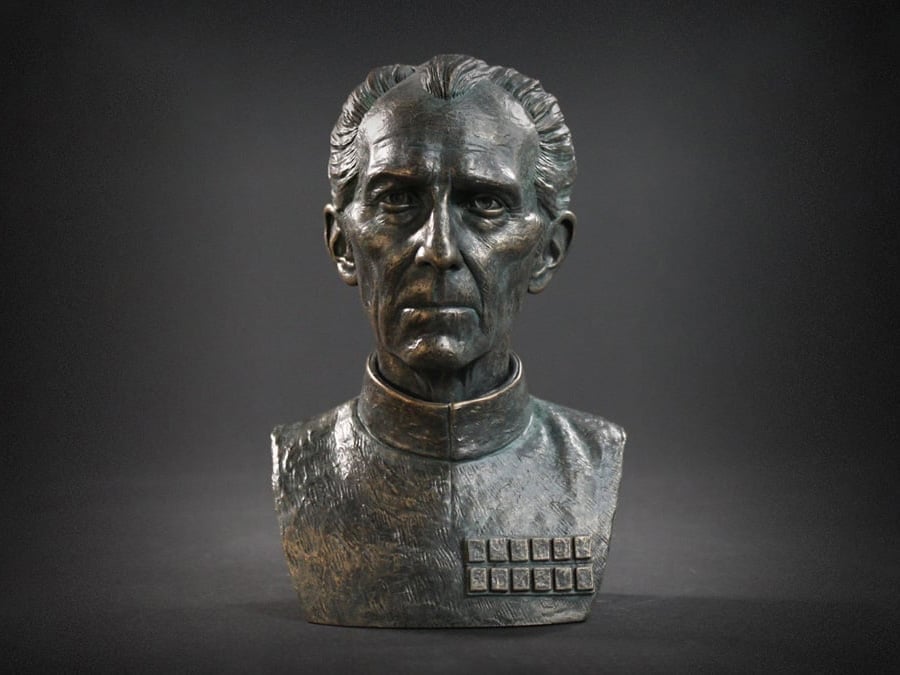 Star Wars Regal Icons Grand Moff Tarkin Bronze-Style Scaled Bust Gallery Image 1