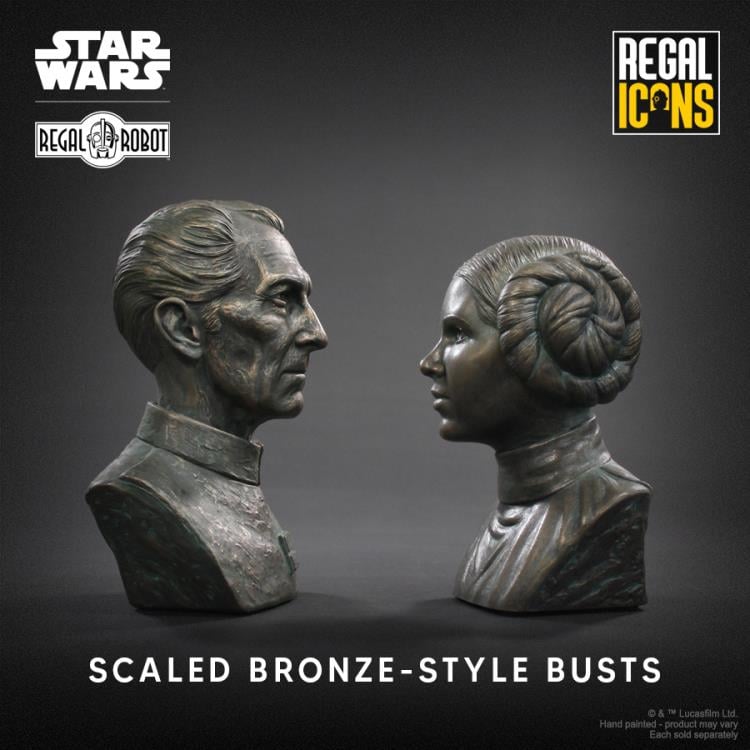 Star Wars Regal Icons Grand Moff Tarkin Bronze-Style Scaled Bust Gallery Image 9