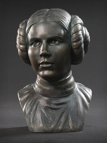 Star Wars Regal Icons Princess Leia Bronze-Style Scaled Bust Gallery Image 2